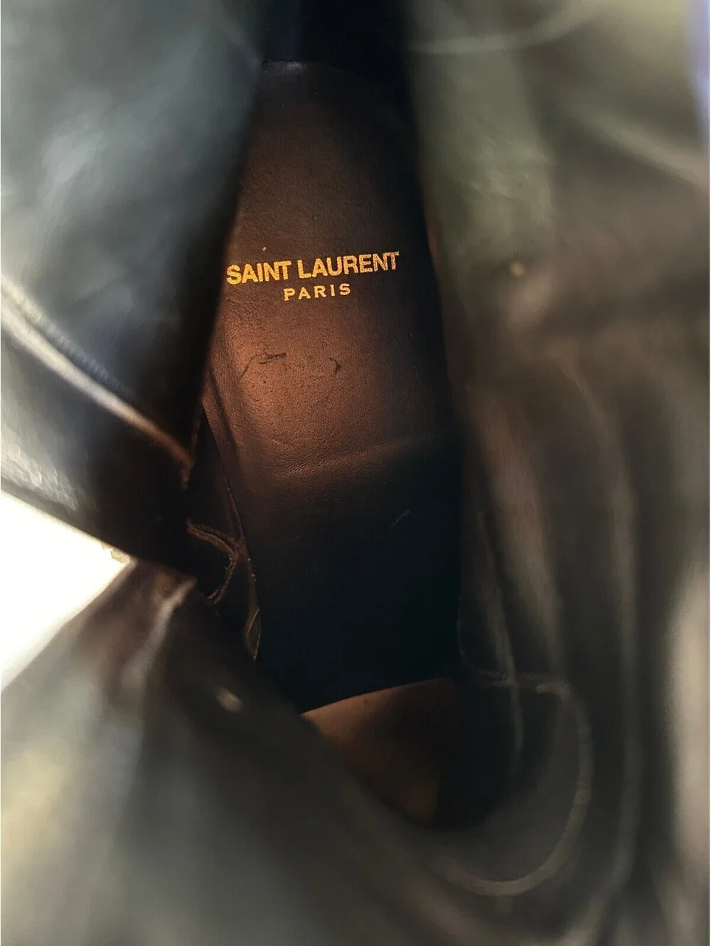 Saint Laurent Lukas Ankle Boots 530825 Men’s 43 US 10 Luxury
